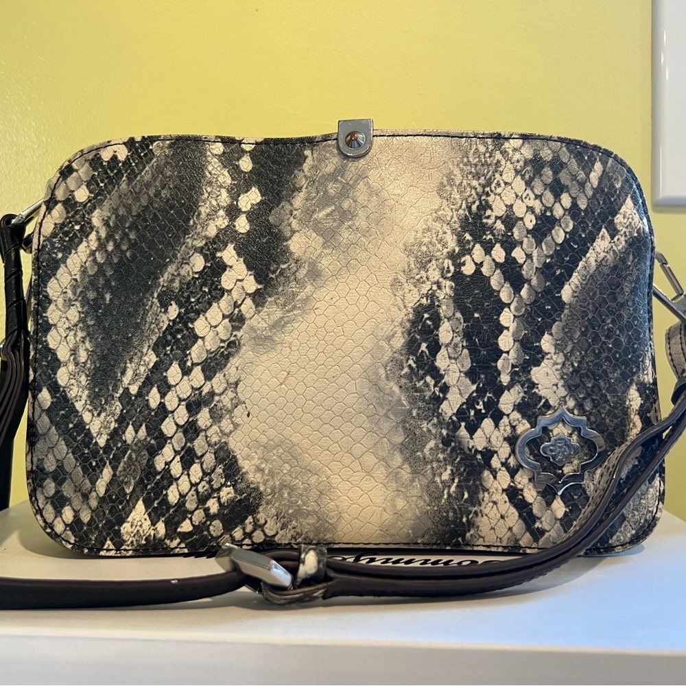 Snake leather purse